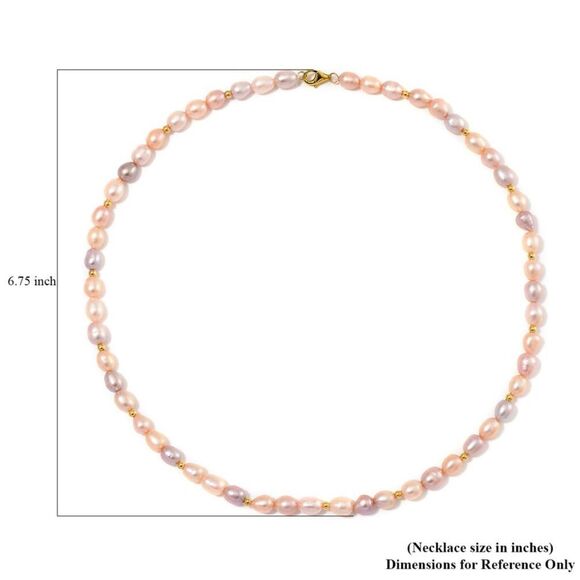 Stunning Multi Color Pearl Strand Necklace 14kyg/SS Clasp - Picture 13 of 13